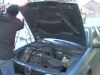 Cougar Cheats on Husband with Car Mechanic: Free adult clip 87